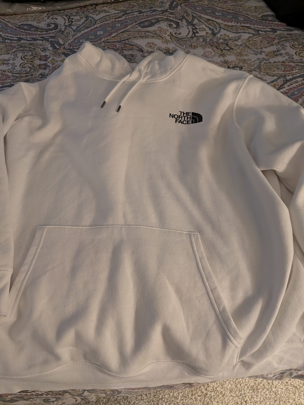 The North Face Men’s White Logo Hoodie